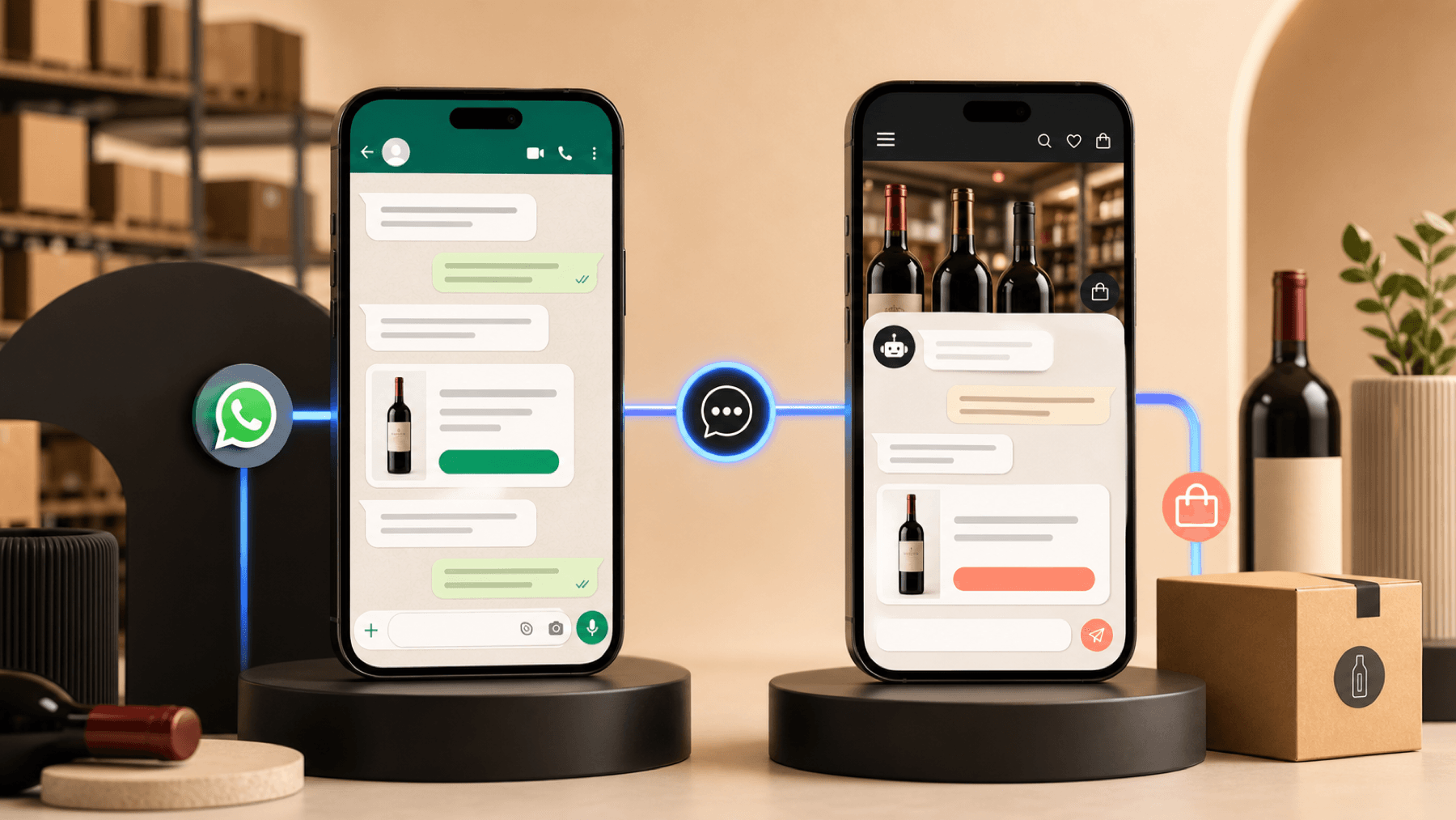 Agentes IA que venden por WhatsApp y por chat en la tienda